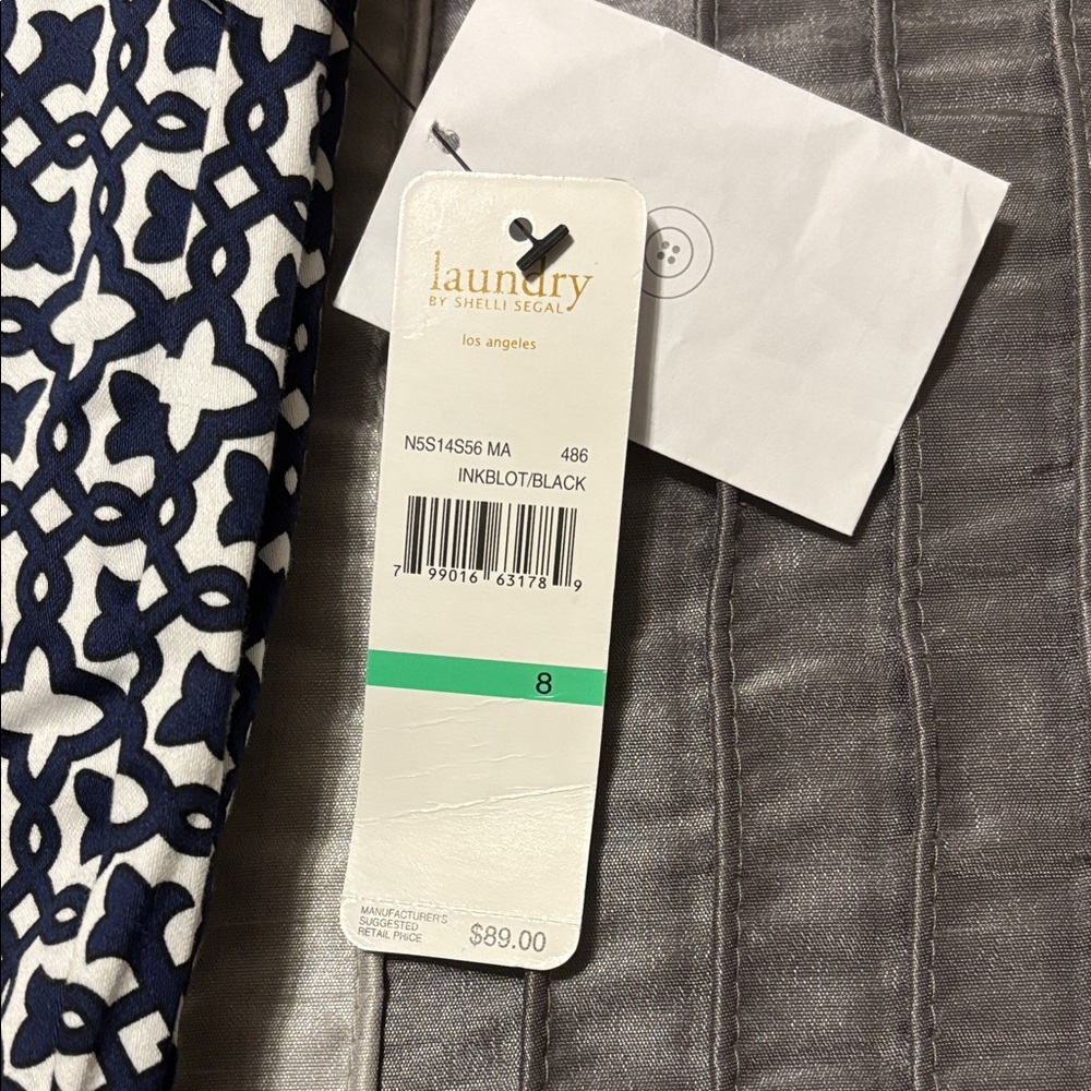 Laundry By Shelli Segal Inkblot Black and White Pants - Picture 2 of 5